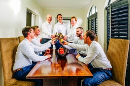 Groomsman Celebrating Wedding photography