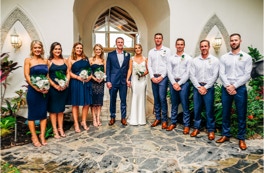 Bridal party Cairns wedding photo